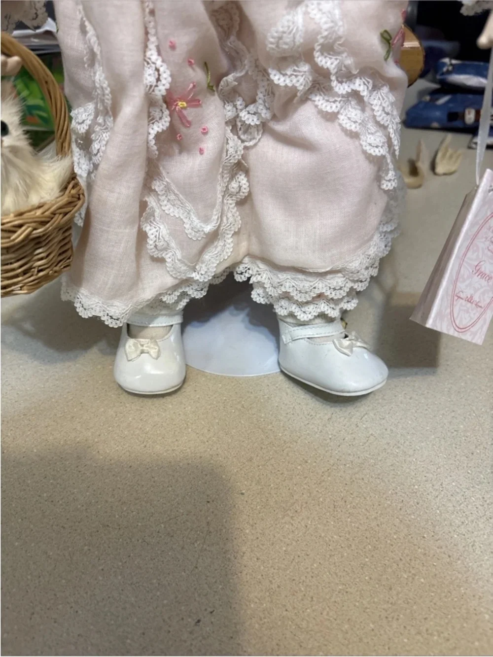 Vintage Virginia Turner “Grace”  Hamilton Collection Porcelain Doll With Kitty